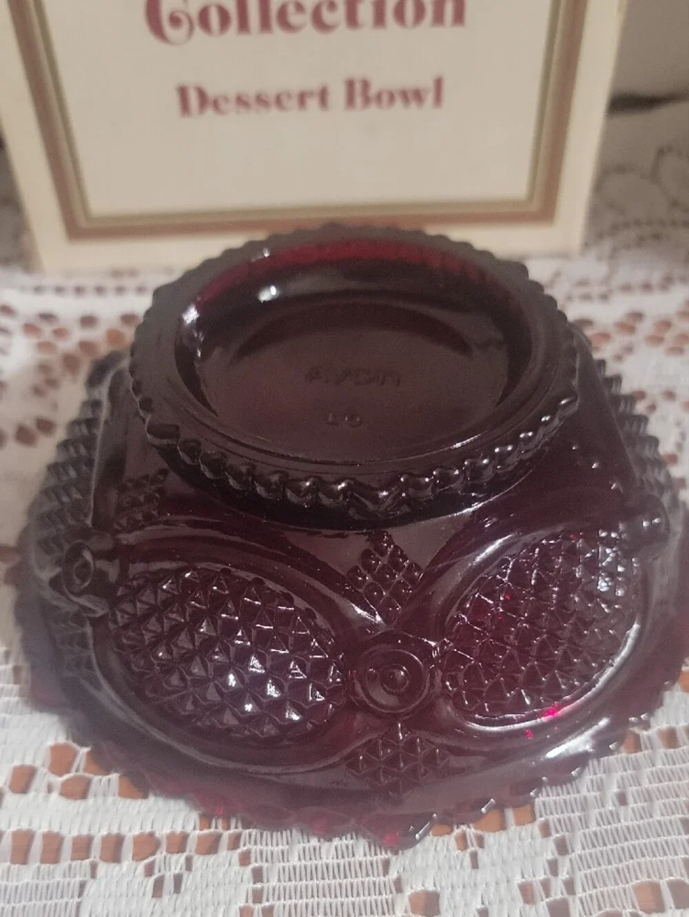 Avon Cape Cod Collection Dessert Bowls - Deep Ruby (Pair)